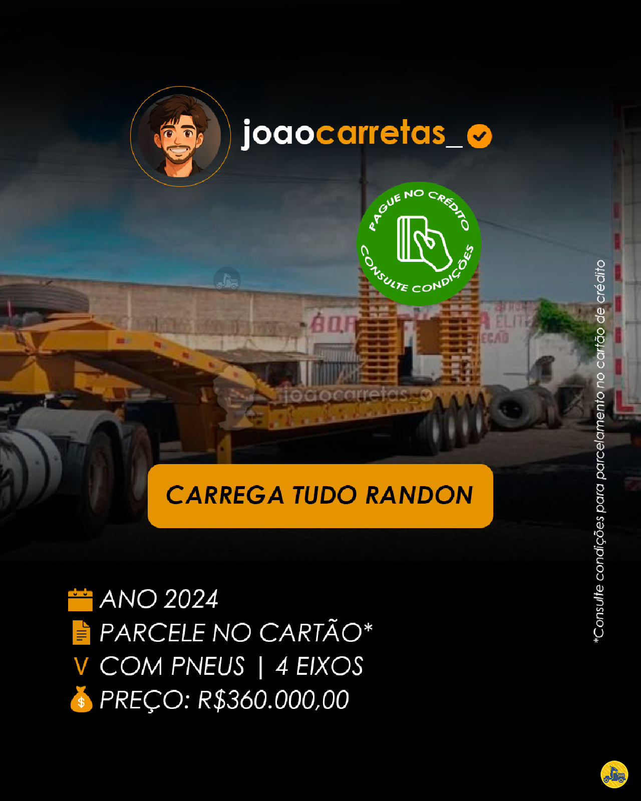 CARRETA SEMI-REBOQUE PRANCHA Reta João Carretas BELO HORIZONTE MINAS GERAIS MG
